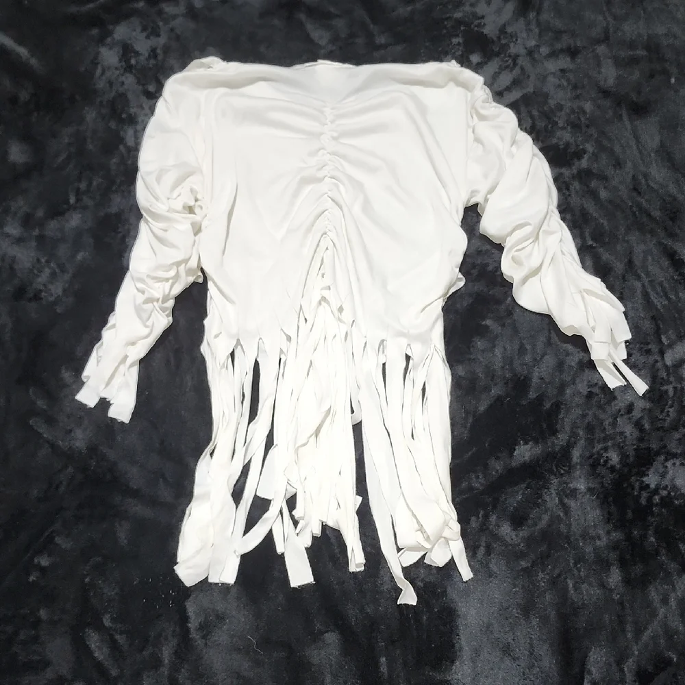 Kid's White Mummy Costume Set M